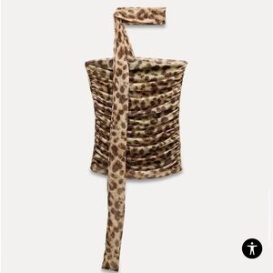 Zara Leopard Print Crop Top